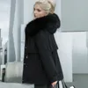 Winter dikker kunstbont jas vrouw warme parka puffer jas bont gevoerde jas zakken casual losse bontkraag capuchon bovenkleding