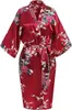 Sexy Pyjamas Rayon Robe Frauen Nachtwäsche Blume Home Kleidung intime Dessous lässig Kimono Bath Gown Lady Sexy Nachtkleid Übergröße 3xl 240410