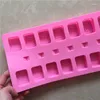 Stampi da forno Stampo per cioccolato in silicone serie Mahjong con griglia colorata sub ghiaccio Modello Home DIY Tool XG657