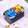 Dinnerware AT14 Insulated Picnic Basket Portable Folding Lunch Bag Large Waterproof Insulation Box With Handles For Camping Hiking Etc