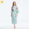 Kvinnors sömnkläder hangzhou Silk Kimono Summer Casual Homewear Bekväm Cardigan Pyjamas Mixed Batch stödt reserverat tyg