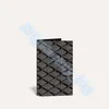 Męskie Grenelle Skórzanie długie portfel Blak karty Karta Karta Case LUSURYS Designer Portfel Portfel Paszport Paszpor