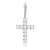 Stud Oorbellen 1 Paar 2 Stuks Hip Hop Micro Verharde Zirconia Bling Cross Earring Mannen Vrouwen Out Rapper Sieraden drop