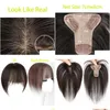 ハンズ女性用の人間の髪のトッパー3Dエア7cmx8cmヘアピースのトッパーのクリップ