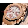 مصممي الحركة الميكانيكية الصلب 38 ملم 26715 7750 ساعة معصم أوتوماتيكي AAAA MONTRE LUXE WATCH WATKES HAUNGS Chronograph 969 MONTREDELUXE