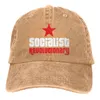 Boll Caps Socialist Revolutionary Red Star Baseball Cap Men Marxism Socialism CCCP Sovjetunion färger kvinnor sommar snapback