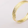 Bangles 1 Piece Dubai Bangles For Women Designer Alloy Jewellery Women's Bracelet Wedding Luxury Hawaiian Jewelry Accessories