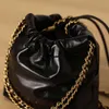 22 Designer Mini Chain DrawString Pearl Bag Caviar Crossbody Bag Axel Bag Brand Europe Europe Original Kvalitet över hela världen gratis frakt med låda