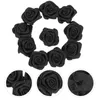 Mini roses artificielles décoratives, 50 pièces, pour travaux d'aiguille, vente en gros, décoration de salle, mariage polyvalent