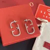 Sier charme amour cadeaux lettre boucles d'oreilles marque de créateur bijoux de haute qualité en acier inoxydable ne se décolore pas cadeau