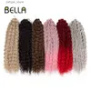 Perucas sintéticas Bella cabelos sintéticos S Cabelo de crochê de onda de água de água 24 polegadas Torcer paixão para mulheres cosplay 3ps/lote loiro cor rosa y240401