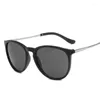 Sunglasses Fashion Trendy For Women Oval Shape Metal Leg Designer Sun Glasses Stylish Female Sunglass