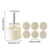 Baking Tools Flowers Stamps Round Pastry Moon Cake Mold Thickness Adjustable Durable