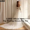 LORIE Off Shoulder Glitter Elegant Mermaid Wedding Dresses Strapless Long Shiny Sleeves Bodycon Bohemia Bridal Gowns Plus Size 240329