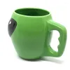 Canecas Criativo Verde Alienígena Cerâmica Caneca Leite Chá Escritório Copos Drinkware O presente de aniversário com caixa para amigos