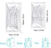 Förvaringspåsar hängande vakuumgarderob komprimerad väska utrymme sparad för klädrockar garderob arrangör återanvändbar dammskydd