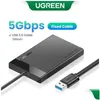 Boîtiers de disque dur Ugreen Case 2.5 Sata vers USB 3.0 boîtier de disque dur pour boîtier de disque SSD C 3.1 Gen 2 Hd externe 240322 livraison directe Comp Otbe4