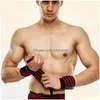 Polssteun Fitnessbrace Sport Tillenbeschermer Trainingsbenodigdheden Voor Halter Barbell Bankdrukken Squats Aerobics Shoder Drop De Dhu8T