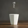 Кружки Mr. Qing Baling, чашка Zhiye ручной работы, маленькая белая фарфоровая керамика, чайный элегантный набор дзен