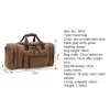 Sacs Sacs de voyage en toile pour hommes Ourdoor grande capacité transport à bagages sacs de sac de voyage décontractés sac de voyage