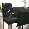 Chair Covers Black Concrete Crack Dining Cover Kitchen Stretch Spandex Seat Slipcover For Banquet Wedding Party