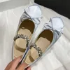 Женские квартиры Mary S Canle S Spring Fashion Fashion Fashion Fashion Swee Ballet Flat Slides Ladies Owner Sandals обувь 240321