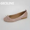 Flats Ballet Flats Shoes Women Classics Casual Loafers Red Patent Leather Lady Fashion Design Bowknot 2023 Spring Shoes For Woman