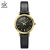 Shengke K0180 SK Moissanite Watch Rose Gold Mesh Watchband Wime Wristwatch Watchisite Watches Watches Quartz