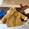 Vestes enfants coton vêtements épaissi vers le bas filles veste bébé enfants hiver chaud manteau fermeture éclair Costume vêtements d'extérieur pour garçons vêtements