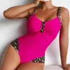 Zomer sexy zwemkleding uit één stuk dames gesloten badmode push-up zwemkleding bodysuit badpakken beachwear zwembadbader 240401