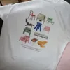 デザインチェア印刷された女性ヴィンテージTシャツegirlグランジ美学歌詞TシャツトレンディファッションY2Kストリートウェアティートップス