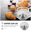 Disposable Cups Straws 4 Pcs Stainless Steel Lid Beverage Can Covers Water Bottles Drink Cup Dust-proof