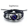 Bracelets de charme Bk Prix Twee Constellation Bracelet de charme lumineux Hommes Femmes Signes de corde du zodiaque Bracelets unisexe Bijoux Bang Dh2Dx