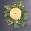 Dekorativa blommor Ring Green Leaf Wreath Festival Garland Dörr Prorning Fall Wedding Decorations