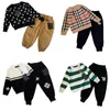 Set di abbigliamento per bambini per ragazzi 2 pezzi Giacca con cappuccio Giacca per ragazza autunnale Set Completo per ragazzo caldo Top Coat Pantaloni Tuta per bambini