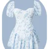 Costume da bagno estivo da donna stampato con imbottitura sul petto senza supporto in acciaio Puro desiderio Vento primavera conservatore costume da bagno con gonna a un pezzo Drop Otwcr