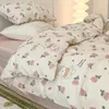 Set di biancheria da letto Set di quattro pezzi blu sfumato Canghai Semplice in senso di alta qualità