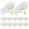 Decoratieve Bloemen 12 Stuks Eettafel Decor Kunstmatige Hortensia Hoofd Voor Decoratie Feestornament Bal Zijde Wit Buiten