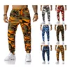 اللون Camo Camouflage Cargo Pants الرجال النساء غير الرسميات أزياء الشوارع للركض الأزرق التكتيكي للعروع الهيب هوب بنطلون 201118