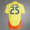 Camisetas Colombia JAMES Maglie da calcio Kit Player Version 2024 Copa America Columbia National Team Home Away Set D.VALOYES ARANGO C. CHUCHO CUADRADO Calcio