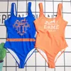 Women Designers Bikini luksus litera drukuj jednoczęściowy stroje kąpielowe plaż