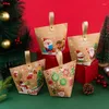 Cadeau Wrap LBSISI Life-Christmas Candy Sacs Snack Cookie Chocolate Spring Festival Kids Party Fournitures Baby Shower Conteneur 6pcs