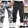 Pantalons pour hommes Zogaa Hip Hop Hommes Pantalons de camouflage Jogging Fitness Army Joggers Vêtements Pantalons de survêtement de sport Drop Delivery Apparel Dhoso