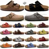 com caixa Sandale Boston tamancos chinelos designer sandálias clog Arizona slides homens mulheres flip flops fivela sliders sapato ao ar livre dhgates sapatos 36-45