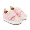 Primi camminatori Nati Ragazzi Ragazze Infantili antiscivolo Fondo morbido Semplice plaid Culla Bambino Casual Prewalkers 0-18M Scarpe per bambini