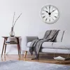 Wall Clocks XX9B 2.8Inch/70mm Quartz Clock Fit-Up Insert Fixed With Rubber Ring Can Be Directly Embedded In The Base Silver Trim