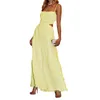 Casual Jurken Vrouwen Y2K Spaghetti Maxi Jurk Sexy Mouwloze Taille Hollow Out Lace Up Cami Zomer Backless A-lijn Flowy Lange