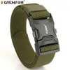 Belts TUSHI Mens Belt Army Outdoor Hunting Tactics Multi functional Combat Survival High Quality Marine Corps Canvas Nylon Mens Luxury Q240401