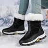 Fitness Shoes Women's Boots Winter Warm 2024 High Quality Ankle Snow Zipper Comfortable Waterproof Plush Hiking