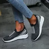 Fitness Shoes Sneakers Women Vulcanize Crystal Shiny Elastic Band Sock Woman Comfort Casual Loafers Sport Running Slip Ons4